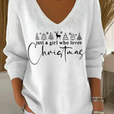 Danica | Women's Festive Sweatshirt with Motifs