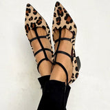 Milena | Leopard Boots with Ballerina Straps