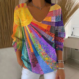 Maja | Vintage Colorful Patchwork T-Shirt