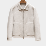 Luxury Suede Bomber Jacket