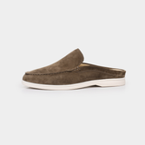 Brown Marina Suede Slippers