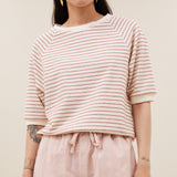 Neva Jersey Stripe Top | Sunset Rose Stripe