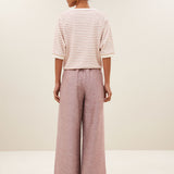Neva Jersey Stripe Top | Sunset Rose Stripe