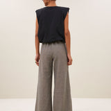 Benji melange pants | charcoal melee