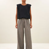 Benji melange pants | charcoal melee