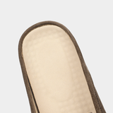 Brown Marina Suede Slippers