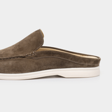 Brown Marina Suede Slippers