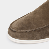 Brown Marina Suede Slippers