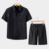 Short Sleeve Summer Set - Black