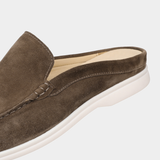 Brown Marina Suede Slippers