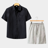 Short Sleeve Summer Set - Black/Grey