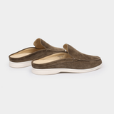 Brown Marina Suede Slippers
