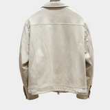 Luxury Suede Bomber Jacket