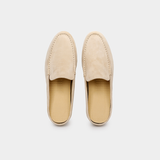 Beige Marina Suede Slippers