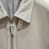 Luxury Suede Bomber Jacket