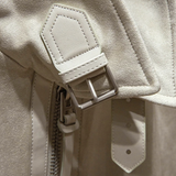 Luxury Suede Bomber Jacket