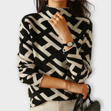 Adéla | Elegant Sweater with a Geometric Pattern