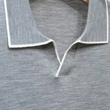 Ellis Light Grey Lightweight Polo Shirt