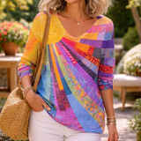Maja | Vintage Colorful Patchwork T-Shirt