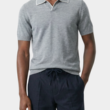 Ellis Light Grey Lightweight Polo Shirt