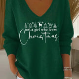 Danica | Women's Festive Sweatshirt with Motifs