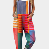 Comfortable Printed Overalls