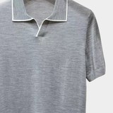 Ellis Light Grey Lightweight Polo Shirt