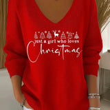 Danica | Women's Festive Sweatshirt with Motifs