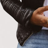 Anais™ | Elegant Leather Trench Coat