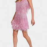 Adena Mini Feather Dress™ | Elegant Style
