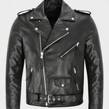 Jakub | Classic Biker Leather Jacket
