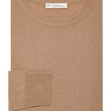 Camel crew neck sweater