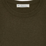 Dark green crew neck sweater