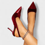 Candice | Velvet High-Heeled Shoes