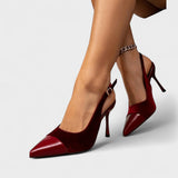 Candice | Velvet High-Heeled Shoes