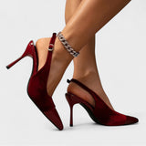 Candice | Velvet High-Heeled Shoes