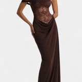 Castanza™ | Asymmetrical Lace Dress