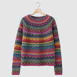 Iveta | Knitted Sweater with Ethno Pattern