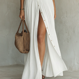 Suzanne | Maxi Dress with Reversible Collar