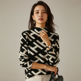 Adéla | Elegant Sweater with a Geometric Pattern