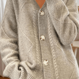 Klára | Fine-Textured Knit Cardigan