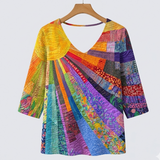 Maja | Vintage Colorful Patchwork T-Shirt