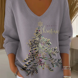 Danica | Women's Festive Sweatshirt with Motifs