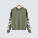 Jarmila | Soft Knitted Floral Pattern Sweater