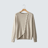 Tereza | Elegant Sweater with Asymmetric Fastening