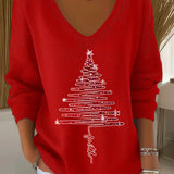 Danica | Women's Festive Sweatshirt with Motifs