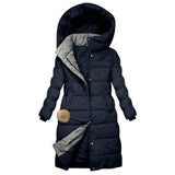 Karolína | Elegant Long Winter Jacket with a Hood