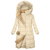 Karolína | Elegant Long Winter Jacket with a Hood