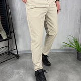 Smart Elegant Comfort Beige Trousers