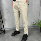 Smart Elegant Comfort Beige Trousers